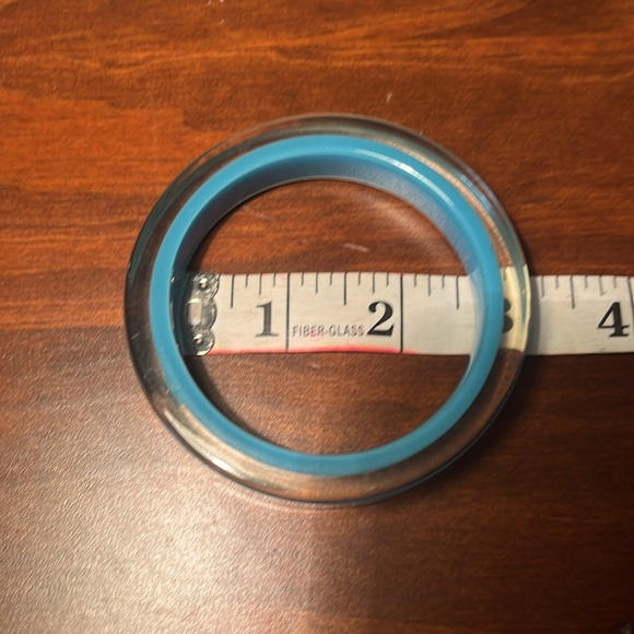 Kate Spade lucite blue bangle with gold spade - Picture 4 of 5